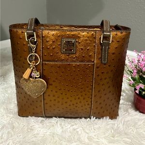 Dooney & Bourke embossed ostrich Lexington